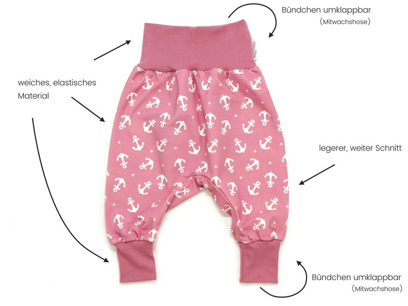 Pantaloni per bebè animali della foresta Forest Friends navy, verde abete