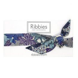 Bandeau Noeud - Liberty - Bleu Mauvey