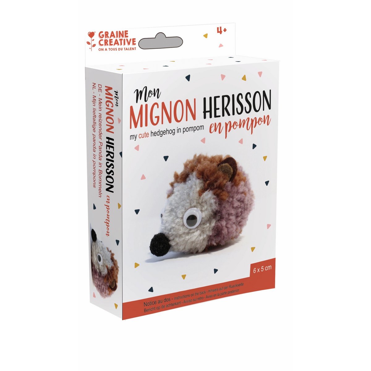 DIY POMPON-SET - IGEL