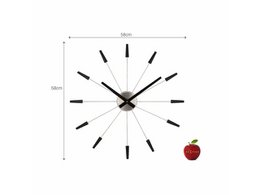 Wanduhr NeXtime Plug-Inn 58 cm schwarz