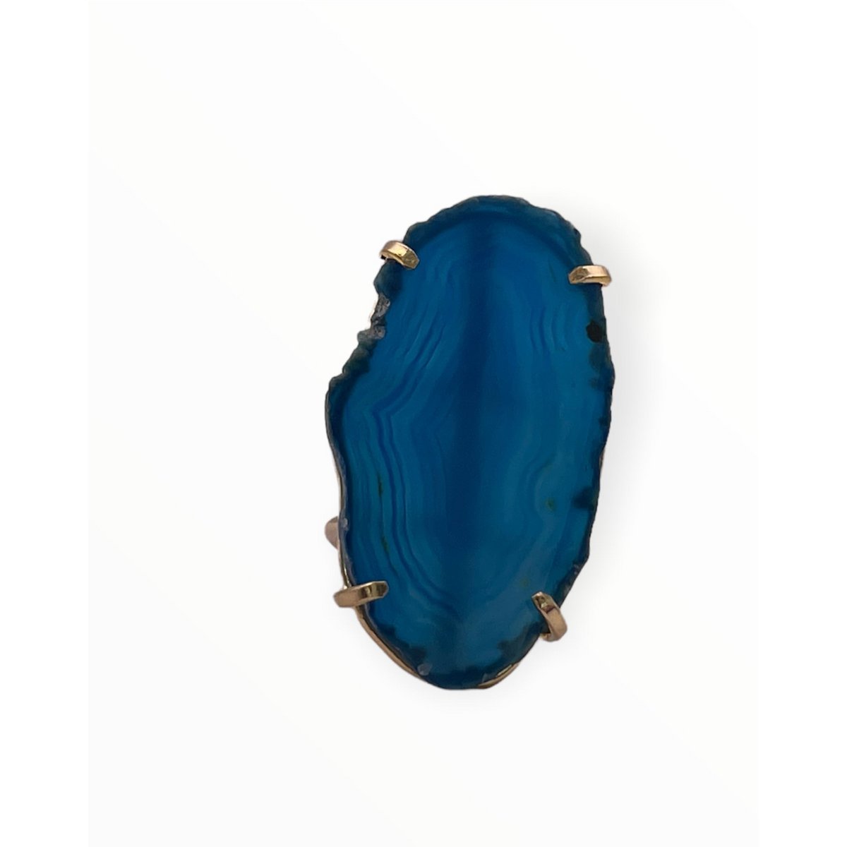 Ring Saudade blauer Achat