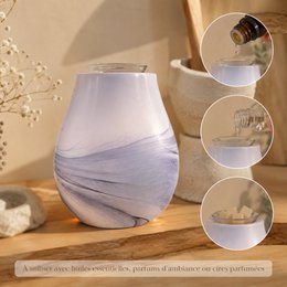 Soft heat diffuser - Calorya n ° 11 - in glass - Diffusion and lamp - Aromatherapy accessory - Decoration and gift idea