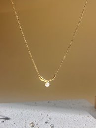 Collier acier inoxydable en perle