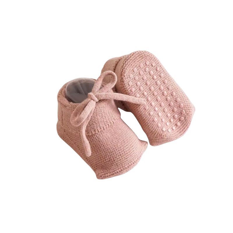 Gestrickte Babyschuhe rutschfest | Efeu und Soof