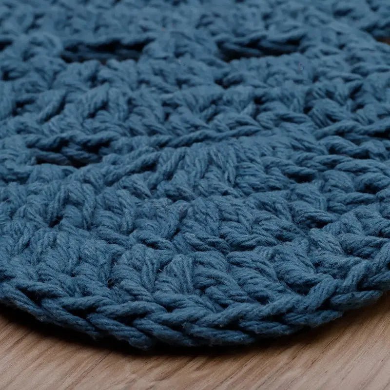 ALMA BLEU tapis enfant crochet