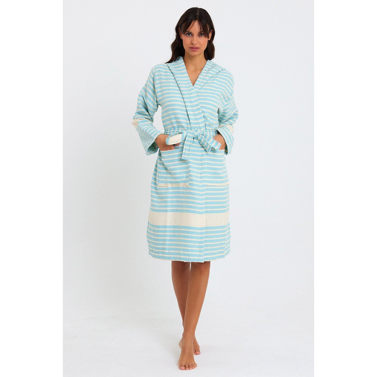Marmara Bathrobe - Baby Blue