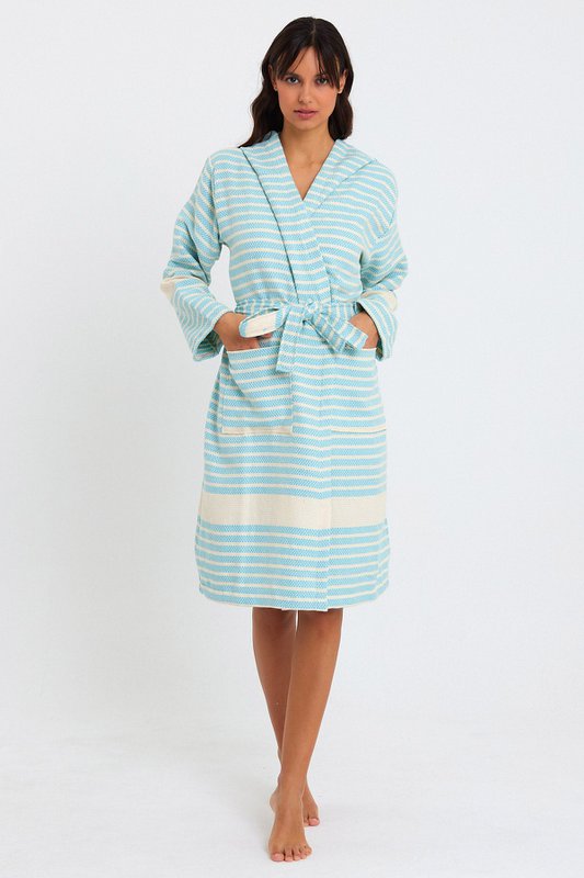 Marmara Bathrobe - Baby Blue