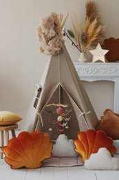 Tipi- und Mattenset „Natural Linen“