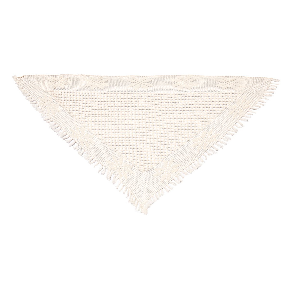 Cashmere scarf Quito hand crocheted triangle