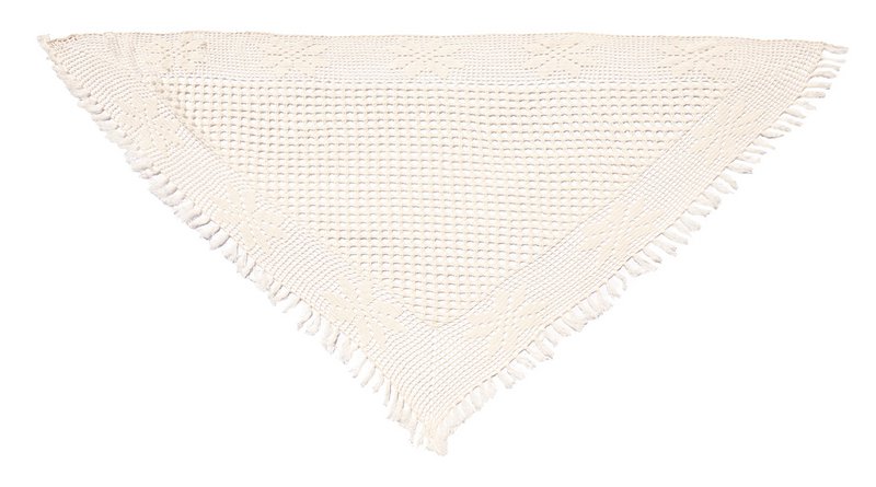 Cashmere scarf Quito hand crocheted triangle