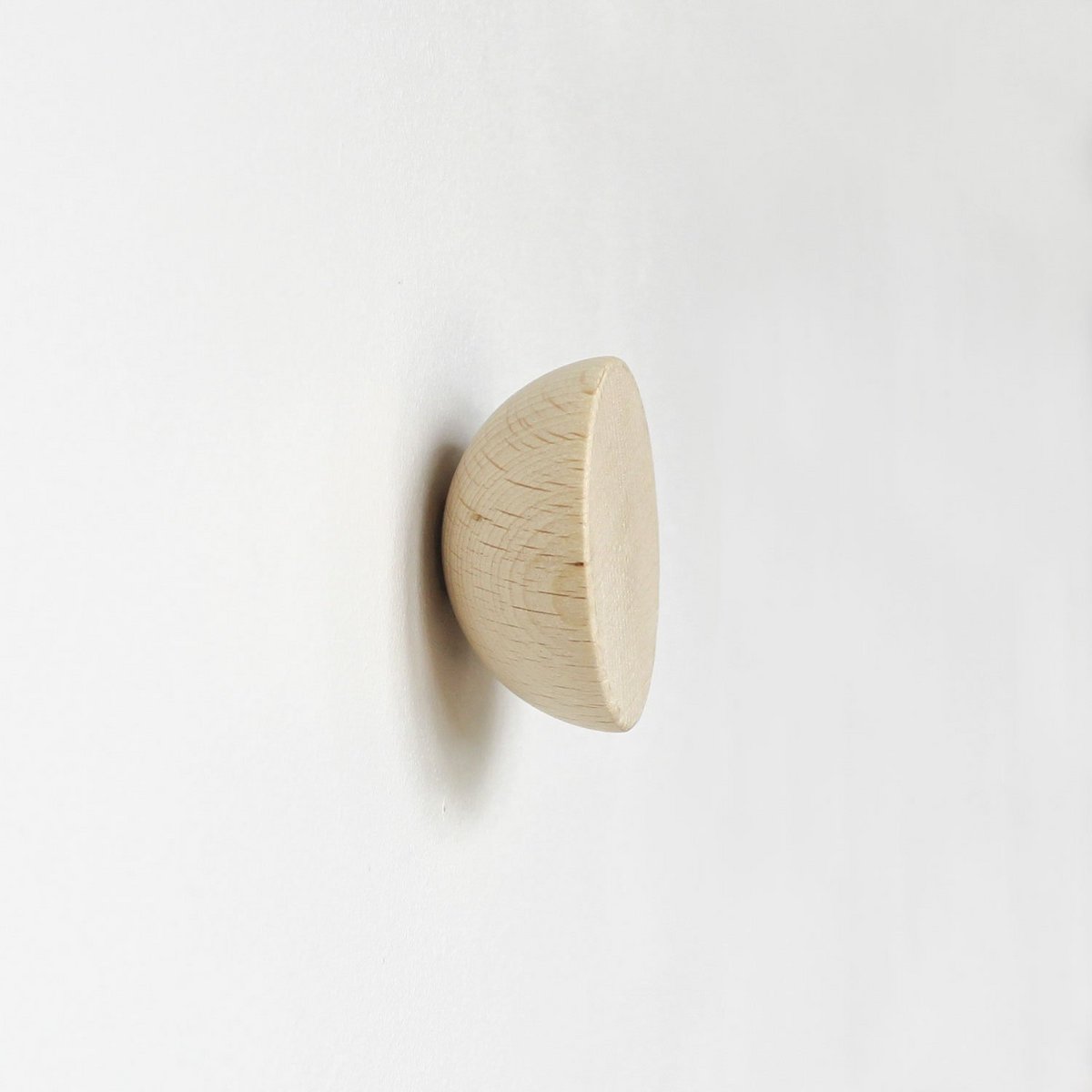 Perilla / Gancho de Pared Redondo de Madera de Haya
