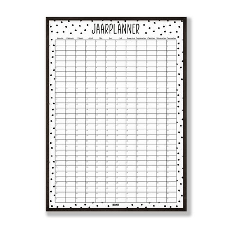 Jaarplanner Stippen | POSTER 50x70
