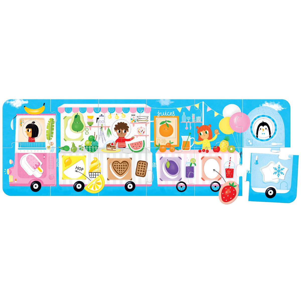 Make-a-Match Puzzle Food Truck 2+
