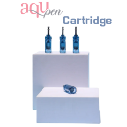 Blue 24-pin needle cartridges for microneedling skin care tool, pack of 10 replaceable tips