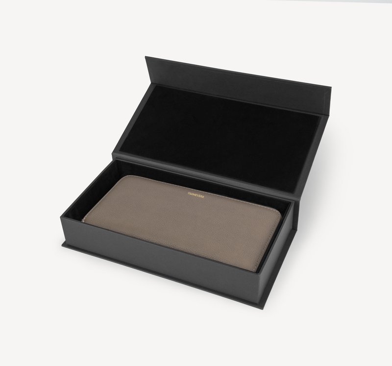 Vegan Apple Skin Wallet - Taupe