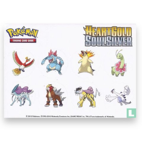 Pokemon - Heartgold Soulsilver - Aufkleber - 8 Stücke
