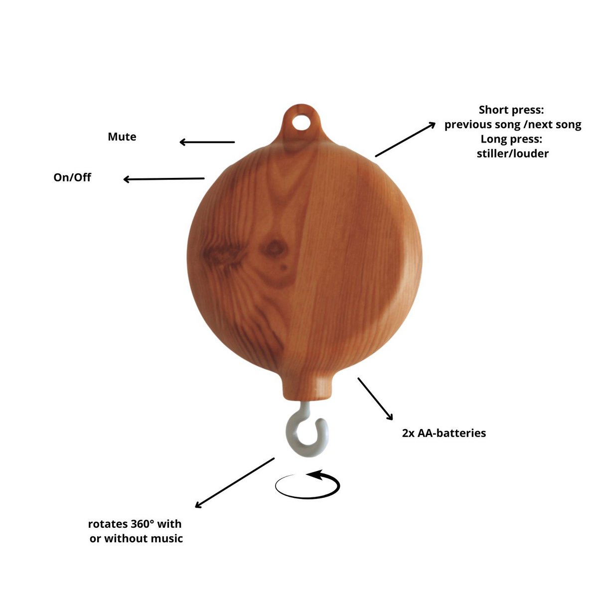 Mobile carillon in legno