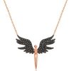 BLACK ANGEL ROSÉGOLD KETTE
