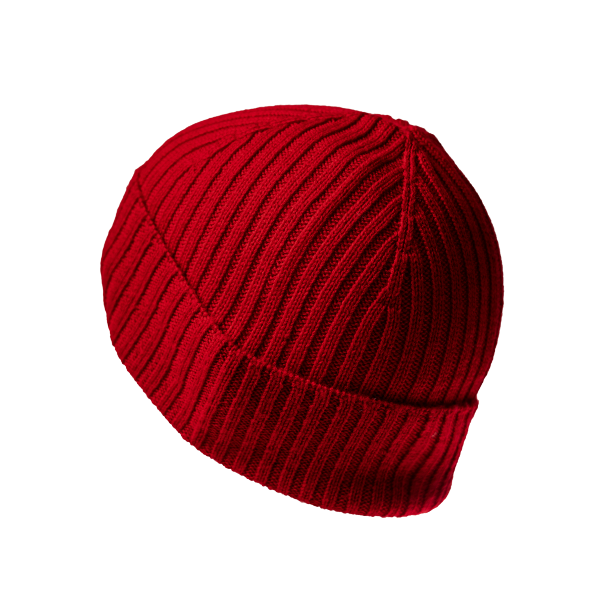 Czapka 100% Merino czerwona
