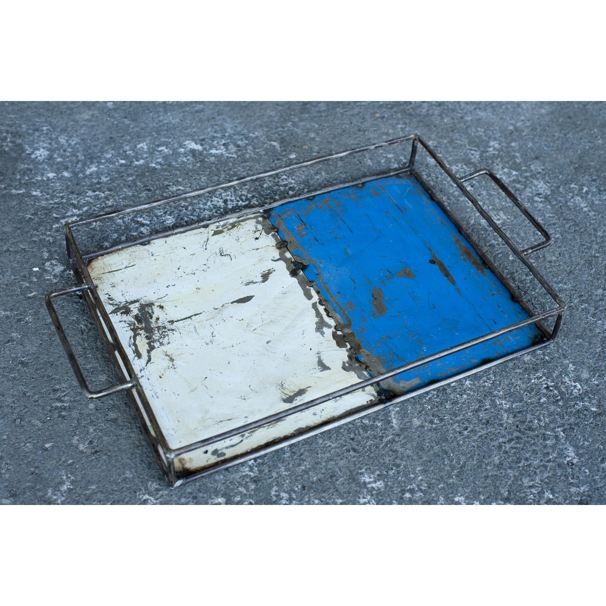 Upcyclingbakke lavet af genbrugte olietønder | Størrelse S (30*20cm) | forskellige farver