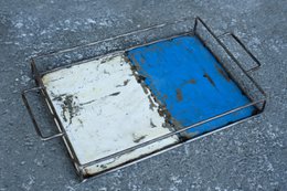 Plateau de recyclage fabriqué à partir de barils de pétrole recyclés | Taille S (30*20cm) | différentes couleurs