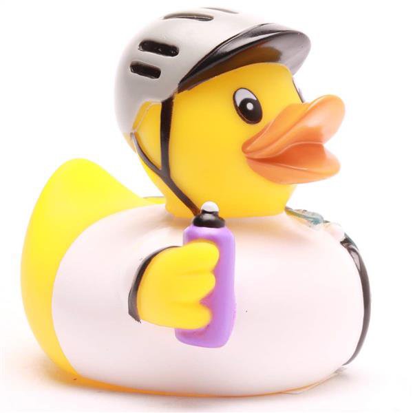 Rubber ducky cyclist - rubber duck