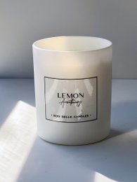 Lemon aromatherapy candle