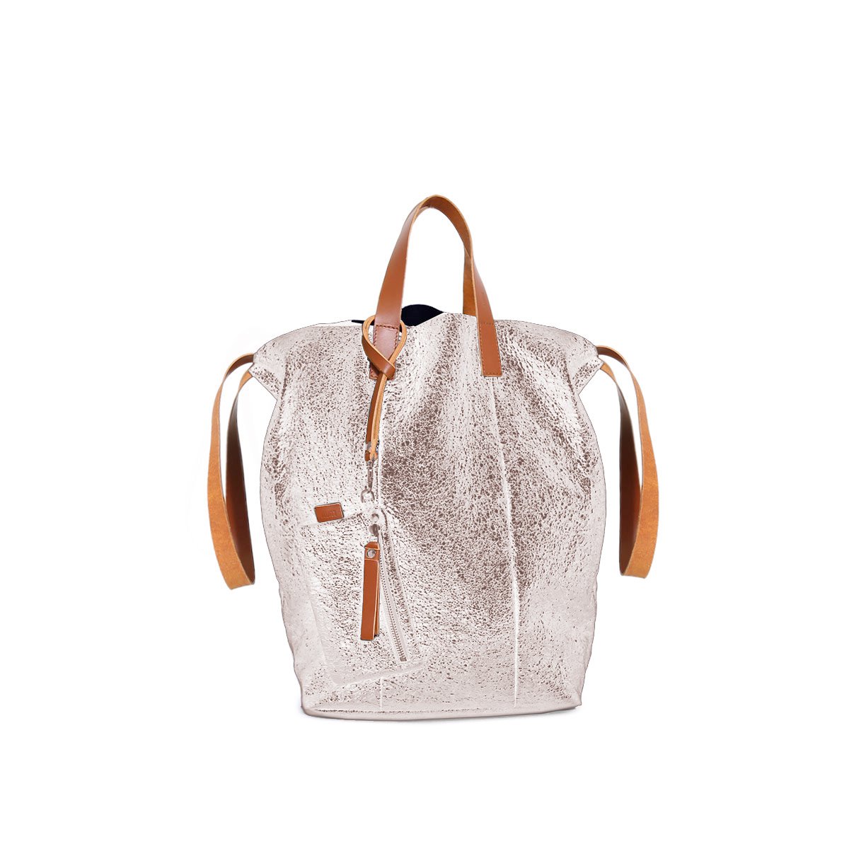Borsa tote grande Linda oro rosa metallizzato
