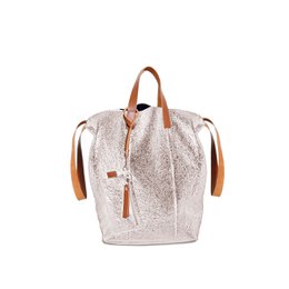 Linda Large Tote Metallic Pink Gold