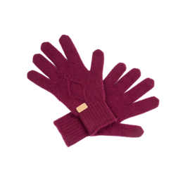 Spade Knit Cashmere Gloves