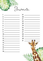 calendario di compleanno