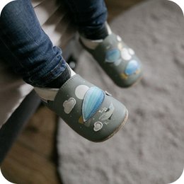 Ciabatte da bambino Zeppelin in morbida pelle
