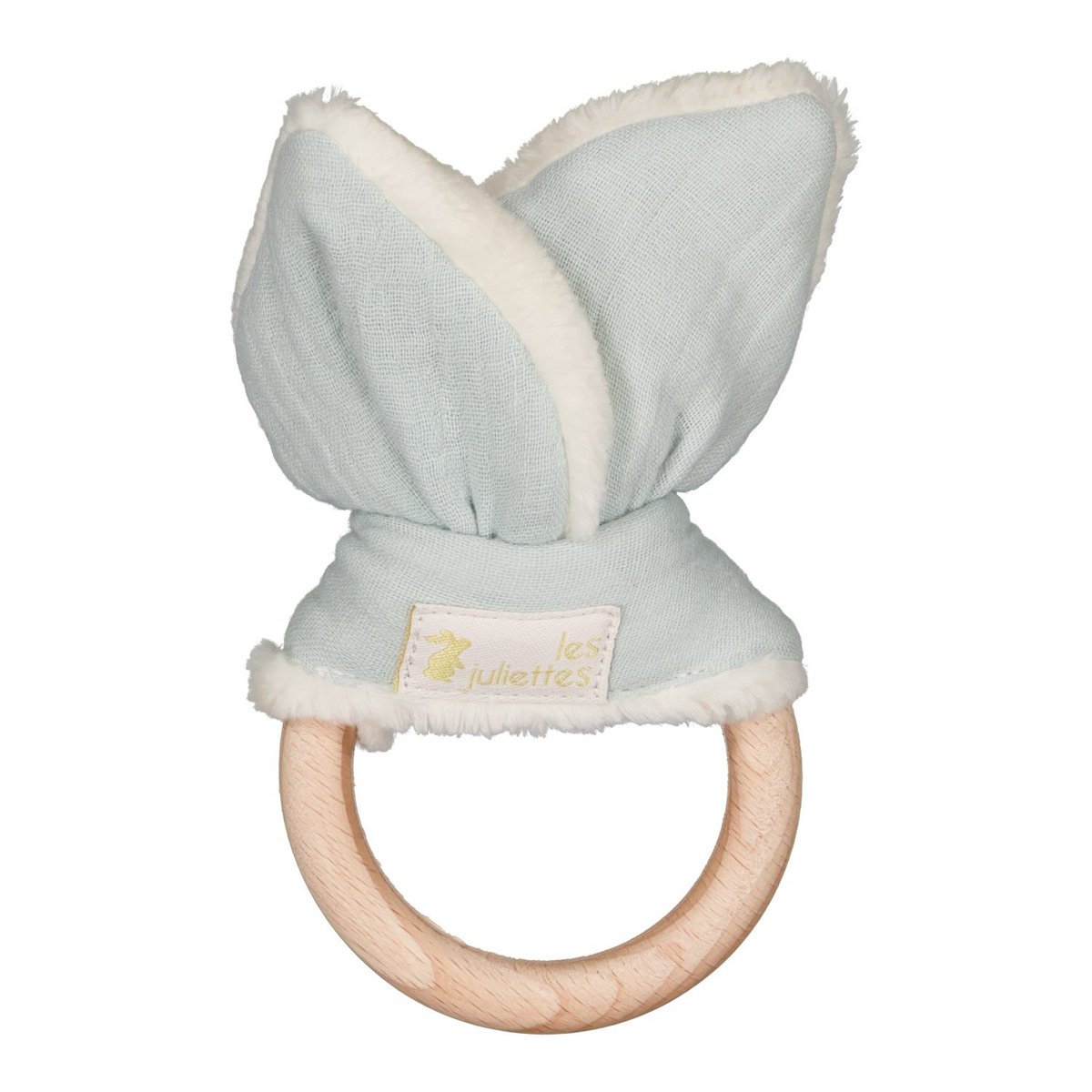 Opaline gauze rabbit teething ring
