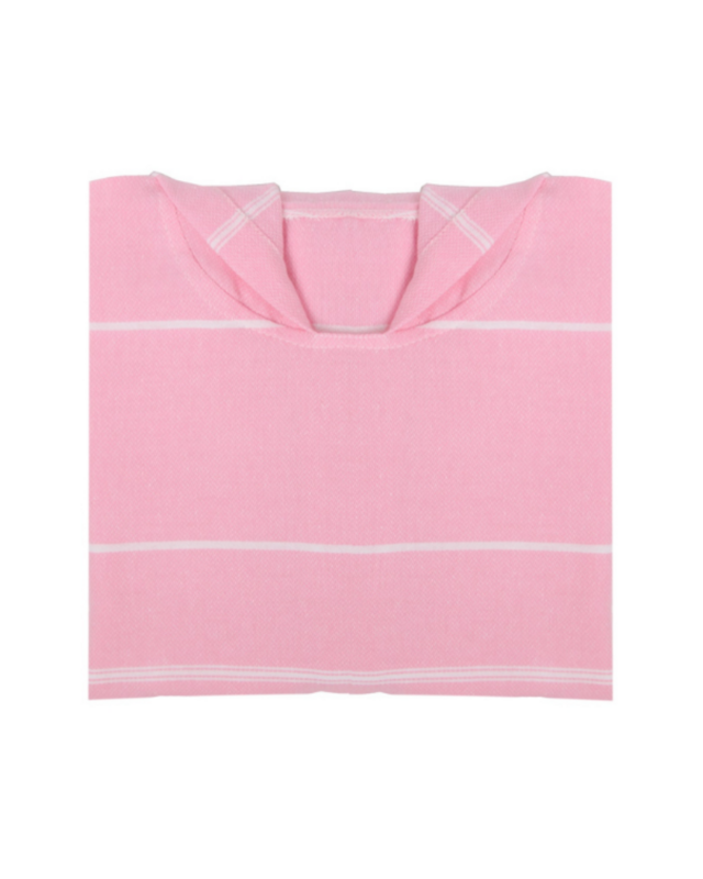 SERVIETTE TO GO IPANEMA KIDS Poncho de plage en coton 60x48 cm | Serviette à changement rapide à séchage rapide | Rose | avec coffret cadeau