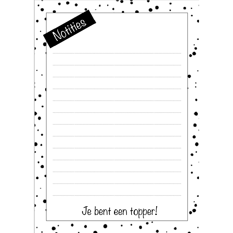 Notizblock-Topper mit Topper-Bleistift