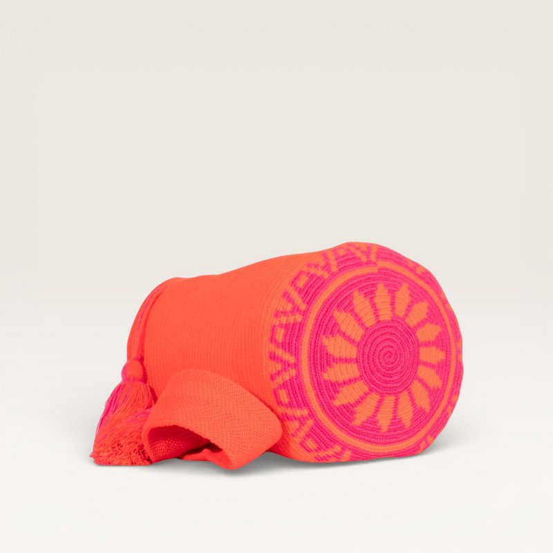 Bolso bandolera liso L | Mandarina