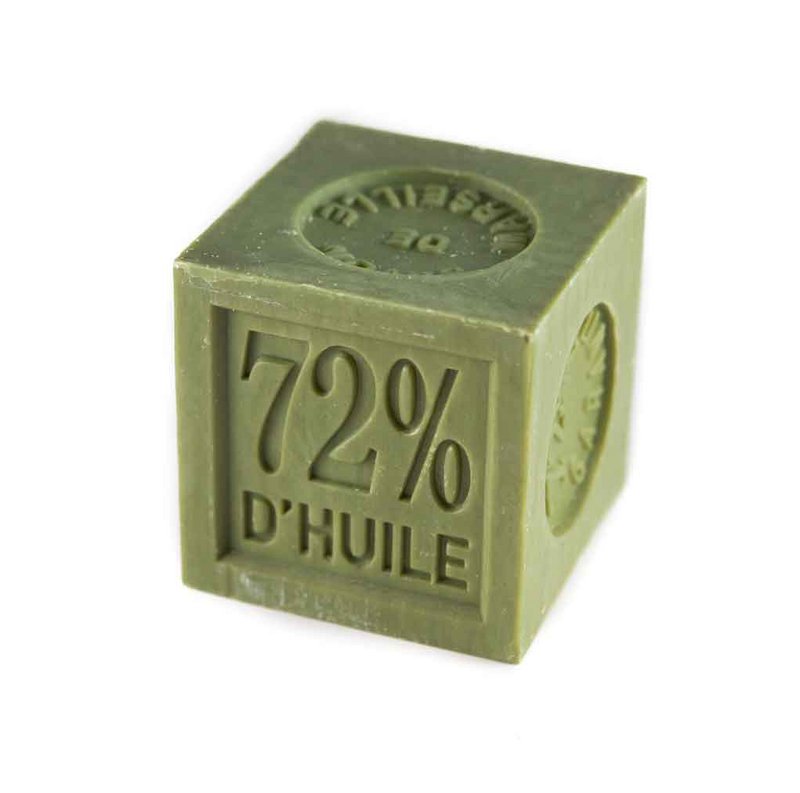 Sapone tradizionale di Marsiglia 100% olio d'oliva. Senza profumo né conservante. Cubo 300 g
