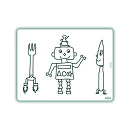 Einfärbbares Tischset Robot Slimpie