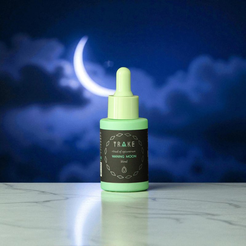 Waning Moon Ritual Oil – Pink Pepper, Tea Tree, Frankincense & Grapefruit – Emotional Release, Clean Beauty, Vegan - 30 ml 