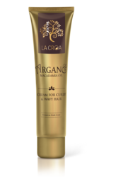 Luxurious cream for curly hair, infused with argan oil to nourish and tame frizzy locks. Provides intense hydration and definition for healthy, manageable curls.