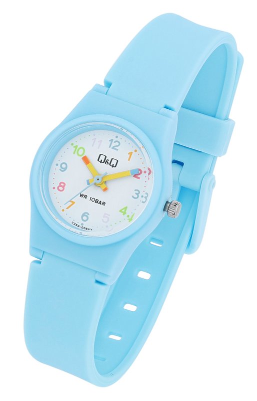 Montre pour enfants Q&Q avec bracelet en silicone, 10 bars