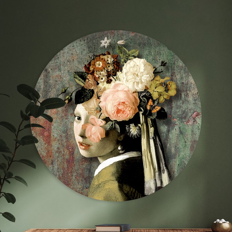Wall Circle - Metallic Girl - Premium Dibond kvalitet
