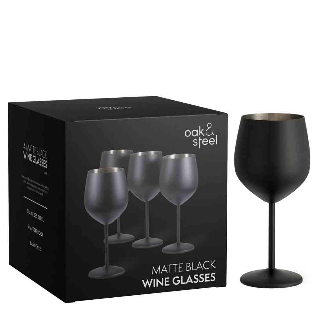 Vino in vetro matto nero 4x50cl