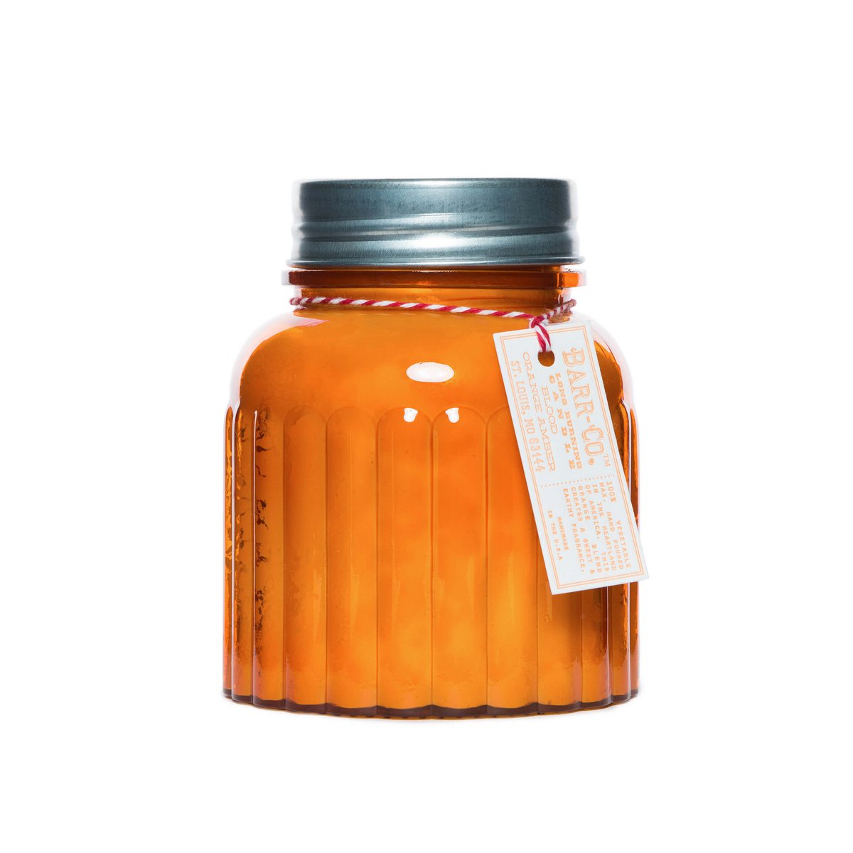Barr-Co Soap Shop Blood Orange Bursztynowa Świeca Aptekarz Słoik