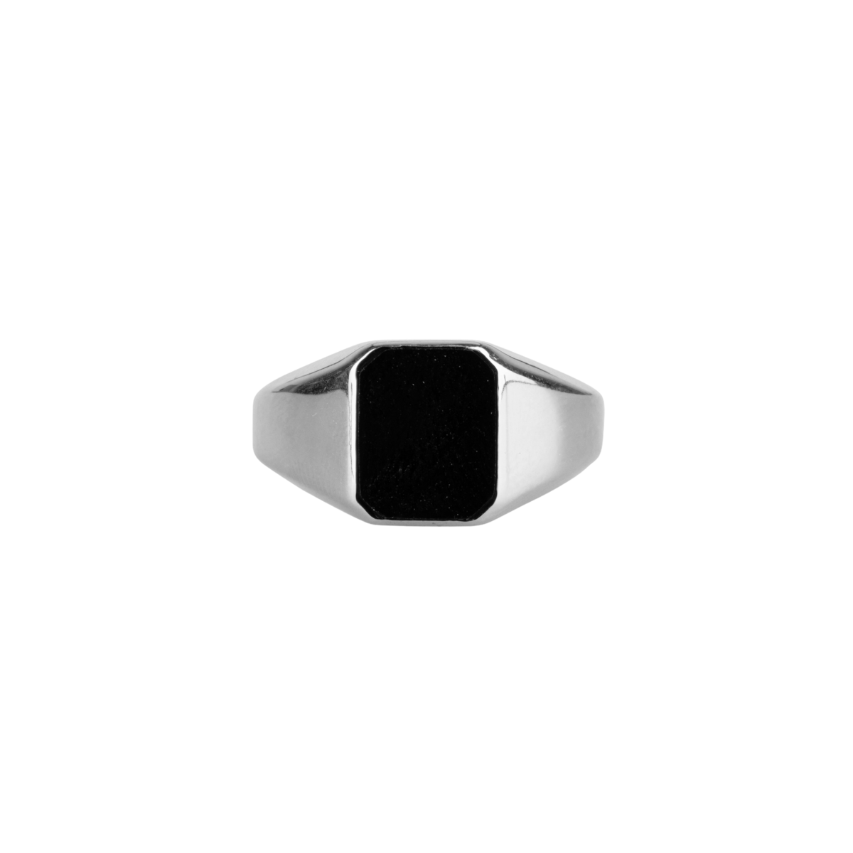 Il potere di onice | Anello di Signet | Argento