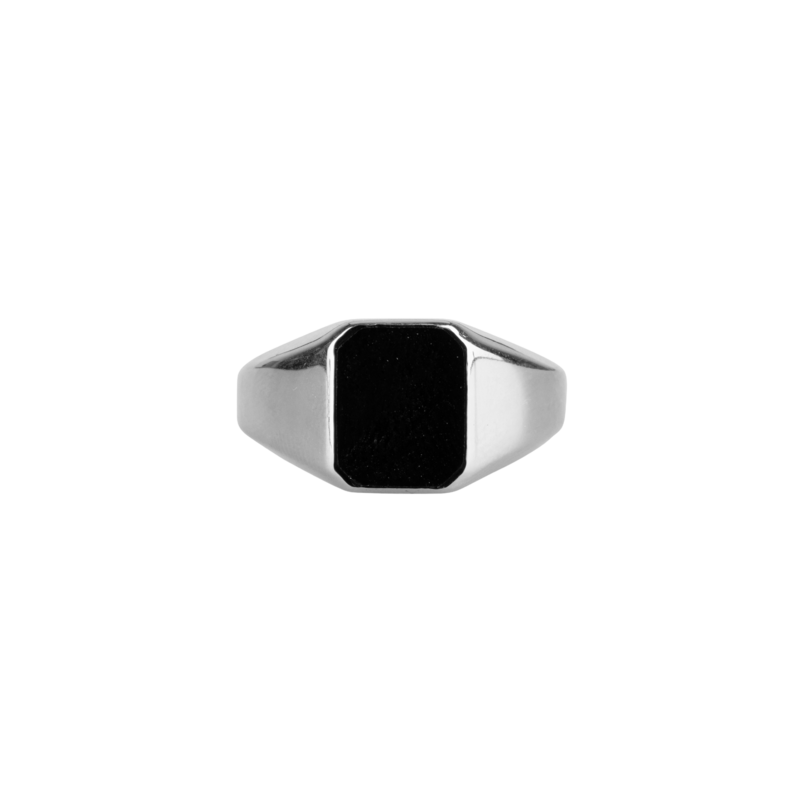 El poder de Onyx | Anillo de sello | Plata