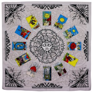 Tafelkleed voor Tarotlezen - Zon (75 x 75 cm)