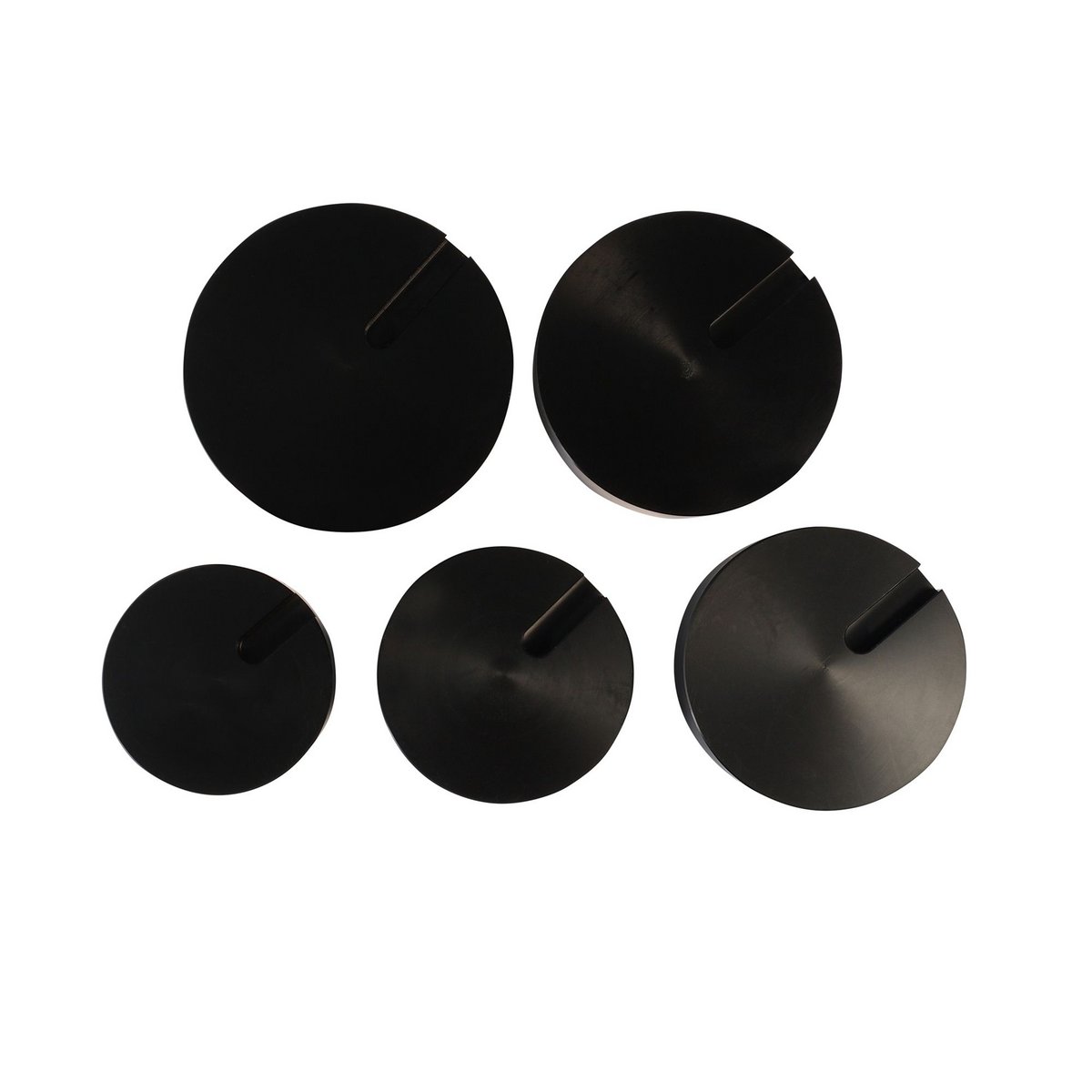 Druckstücke für Gehäuseschließer, 5 tlg., Ø 44 - 64 mm, Nr. CH-3038