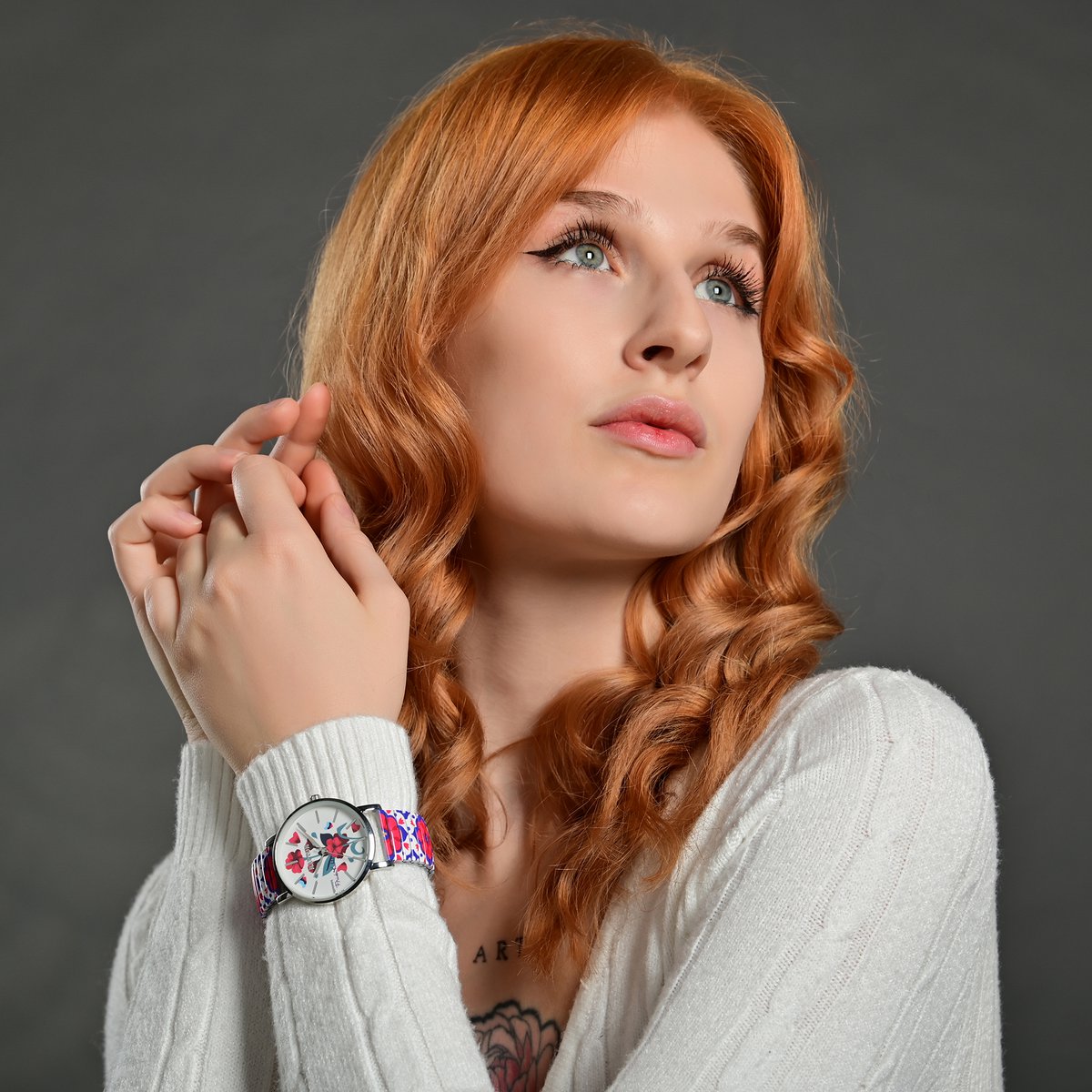 Reloj de pulsera Raptor para mujer "Frida Kahlo Edition" con cordón