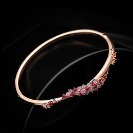 Peach Blossom Sparkle Bangle